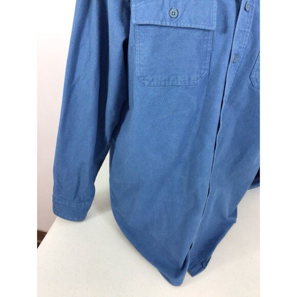 LL Bean Flannel Shirt Cotton Mens Large - Picture 8 of 8